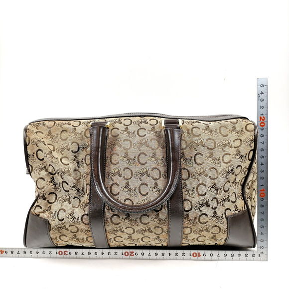 Celine Hand Bag Brown Canvas #72189C76 - Picture 2 of 9